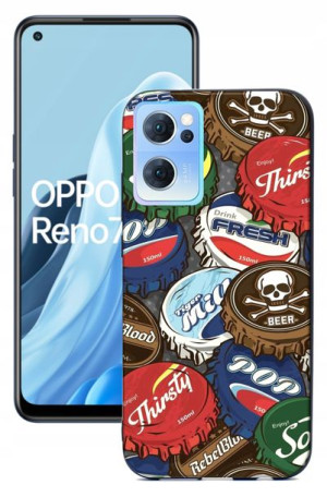 Etui case Matt do Oppo Reno 7 5G Wzory Nadruki