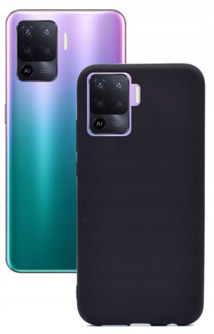 Etui plecki matowe czarne matt do Oppo Reno 5 Lite