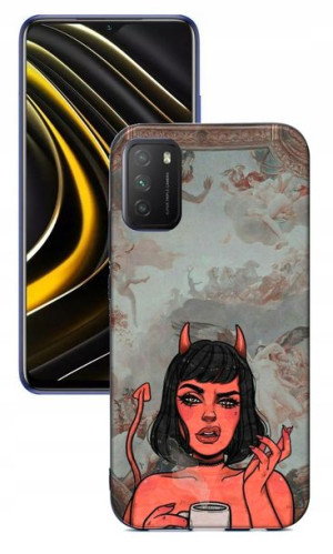 Etui case Matt do Xiaomi Poco M3 Wzory Nadruki