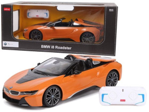 Auto R/C BMW i8 Roadster Rastar 1:14 Pomarańczowy