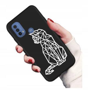 Etui matowe Guma do Motorola Moto E30 E40 Wzory