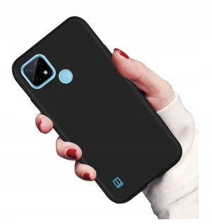 Etui Black czarne matowe do Realme C21Y C25Y Case