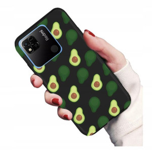 Etui czarne matowe do Xiaomi Redmi 10c Wzory