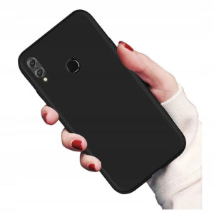 Etui Sylikon matowe Case Black Matt do Honor 8x