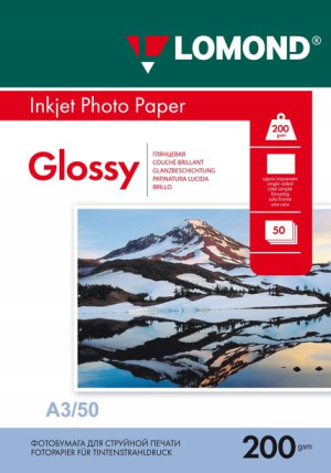 Lomond Papier Fotograficzny A3 Błysk 200g 50 Szt