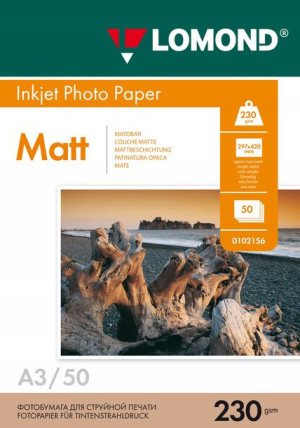 Lomond Papier Fotograficzny A3 Matowy 230g 50 Szt