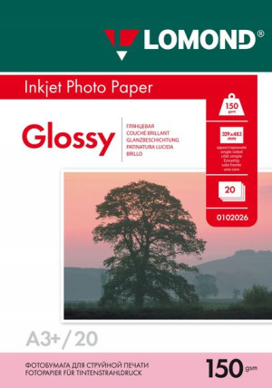 Lomond Papier Fotograficzny A3+ Błysk 150g 20 Szt