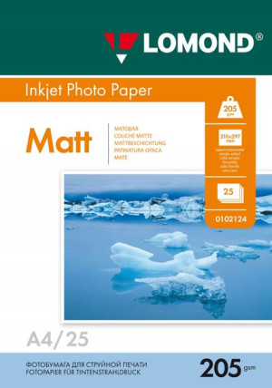 Lomond Papier Fotograficzny A4 Matowy 205g 25 Szt