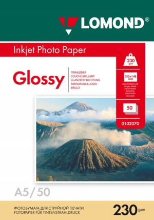 Lomond Papier Fotograficzny A5 Błysk 230g 50 Szt