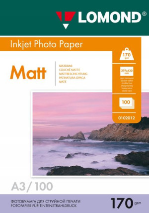 PAPIER FOTO A3 MATOWY 170g dwustronny 100szt