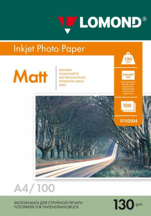 Papier Foto A4 Matowy 130g Dwustronny 25 Szt