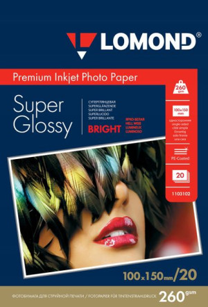 Papier Fotograficzny 10x15 Super Błysk 260g 20 Ark