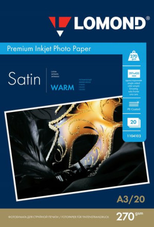 Papier Fotograficzny A3 Satynowy 270g Satin 20szt