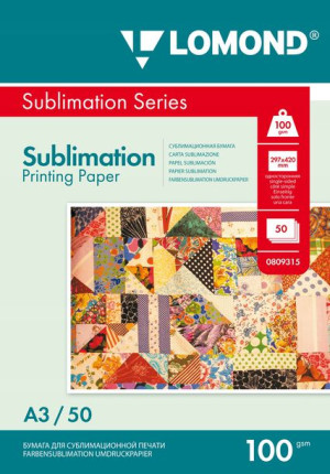 Lomond Papier Transferowy A3 Do Sublimacji 50ark