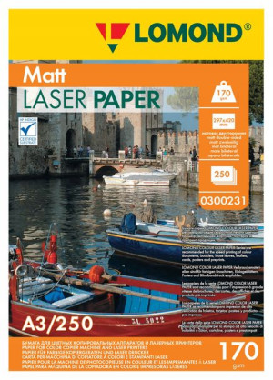 Papier Foto A3 Matowy 170g Laserowy Dwustronny 250