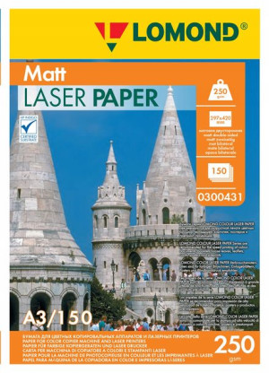 Papier Foto A3 Matowy 250g Laserowy Dwustronny 150