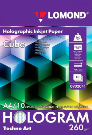 Papier Holograficzny O Faktusze Kostki A4 10szt