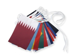 Łańcuch flagowy girlanda 24 Flag Katar 2022 FIFA Qatar Mistrzostwa Świata