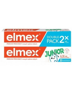 ELMEX Junior Pasta do zębów dla dzieci 6-12 lat 2x75ml