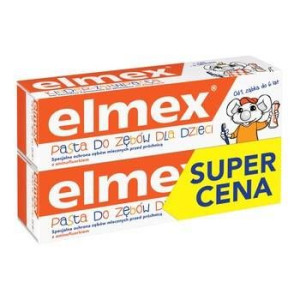 ELMEX Junior Pasta do zębów dla dzieci 0-6 lat 2x50ml