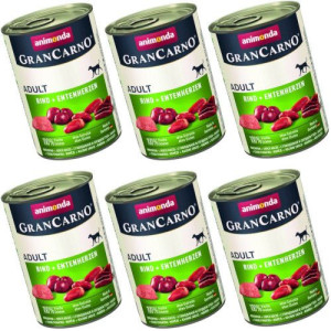 ANIMONDA GranCarno Wołowina Z Kaczymi Sercami 6x400g