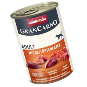 ANIMONDA GranCarno Wieprzowina z Drobiowymi Sercami 400g