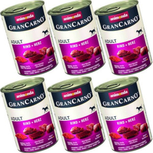 ANIMONDA GranCarno Wołowina Serca 6x400g