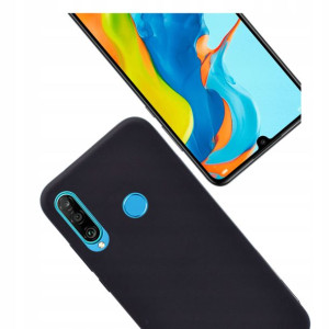 Etui silikon Matt Case czarny do Huawei P30 Lite