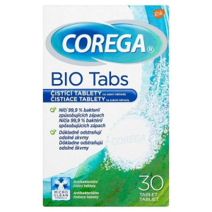 Corega Bio Tabs Tabletki do czyszczenia protez zębowych 30szt.
