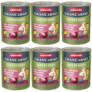 Animonda GranCarno Superfoods z Wołowiną i Burakiem 6x800g
