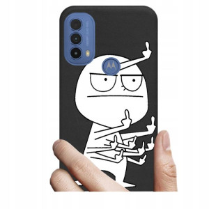 Etui case Black mat do Motorola Moto E30 E40 wzory