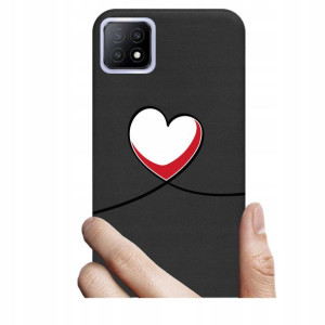 Etui case Black matt do Oppo A53 5G Nadruki wzory