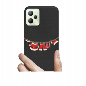 Etui Case mat święta Mikołajki do Realme C35 wzory