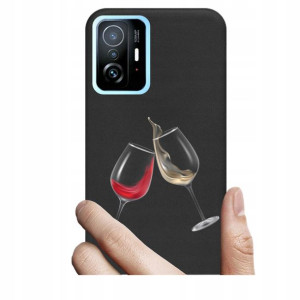 Etui czarne matt Black do Xiaomi 11T 11T Pro wzory
