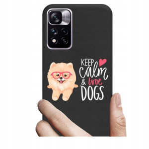 Etui czarne matt do Xiaomi Poco M4 Pro 5G wzory