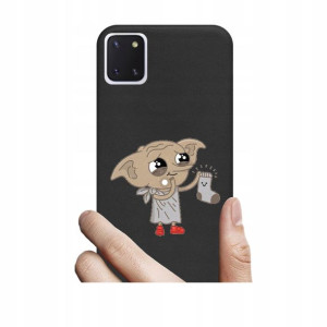 Etui czarne matt do Samsung Note 10 Lite wzory