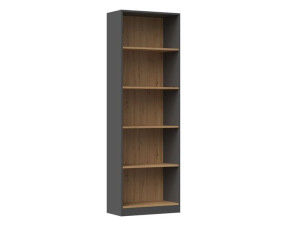 R60(30)cm Regał Półka Szafka Na Książki Antracyt / Dąb Artisan