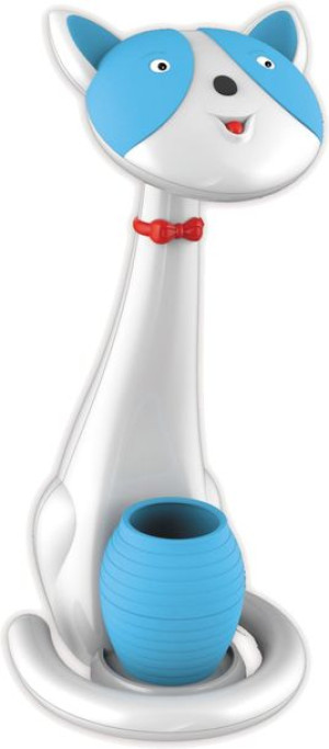 Lampa Biurkowa Dziecięca Kot Niebieska Kaja Kotek K-Bl1605 Niebieski