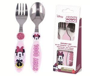 Zestaw sztućców metalowych MINNIE MOUSE dla dzieci