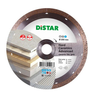 Tarcza Diamentowa Distar Hard Ceramics Advanced 250mm X 1,5mm X 25,4mm