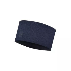 BUFF Opaska na głowę MERINO HEADBAND WIDE solid denim