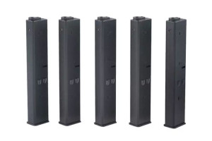 Zestaw 5 magazynków 9mm do replik typu AR-15 - czarny