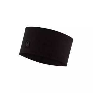 BUFF Opaska na głowę MERINO HEADBAND WIDE solid black