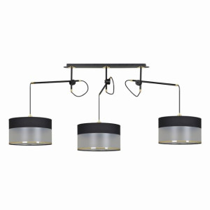 Lampa Wisząca Emibig 3Xe27 60W Monolit 3 Black 588/3
