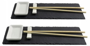 Zestaw Do Sushi Dla Dwóch Osób 10 Części Łupek