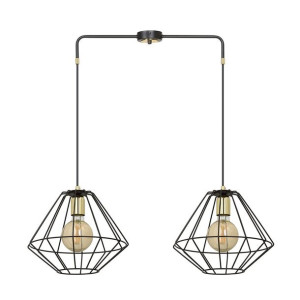 Lampa Wisząca Emibig 2Xe27 60W Alteo 2 Black 225/2