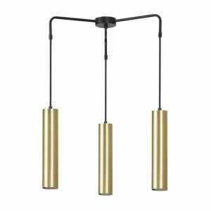 Lampa Wisząca Emibig 3Xgu10 30W Goldi 3 Premium Black/Gold 457/3Prem