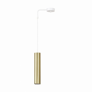 Lampa Wisząca Emibig 1Xgu10 30W Goldi 1 White/Gold 458/1