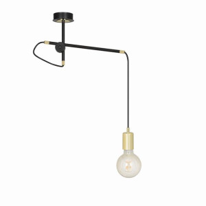 Lampa Wisząca Emibig 1Xe27 60W Artemis 1 Black 480/1