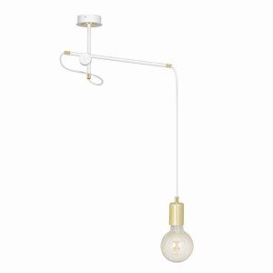 Lampa Wisząca Emibig 1Xe27 60W Artemis 1 White 481/1